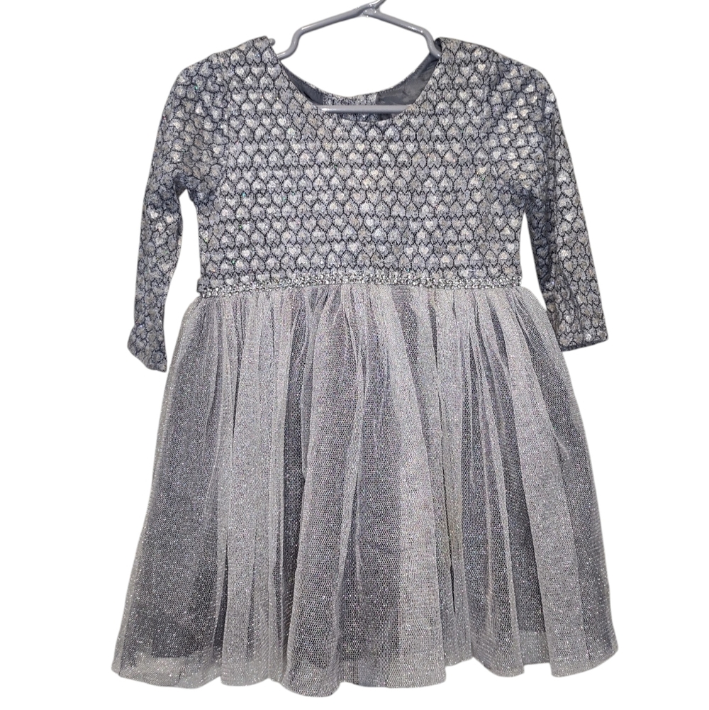 Youngland Glittery Gray Formal Dress